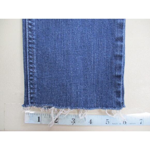 Madewell 37s Jeans 31x32 Mid Rise Skinny Raw Hem Ankle Fray Fits 33x29 - Picture 12 of 16